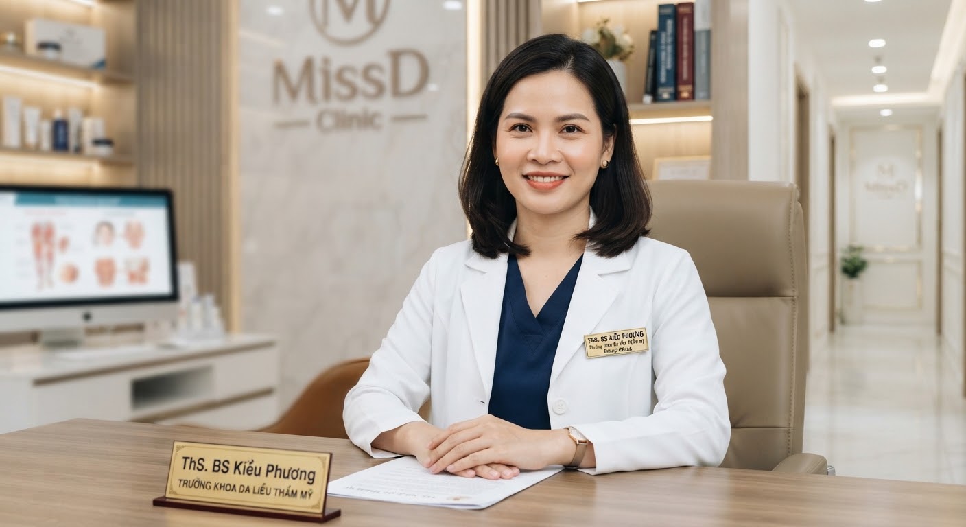 ThS. BS Kiều Phương - Trưởng khoa Da liễu Thẩm mỹ MissD Clinic